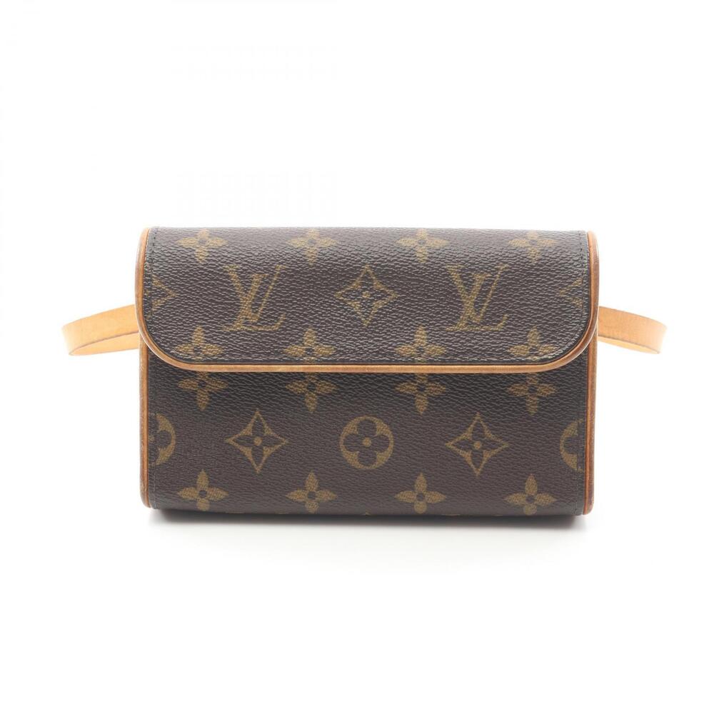 Louis Vuitton Pochette Florentine Waist Bag Body Canvas Leather Monogram Brown
